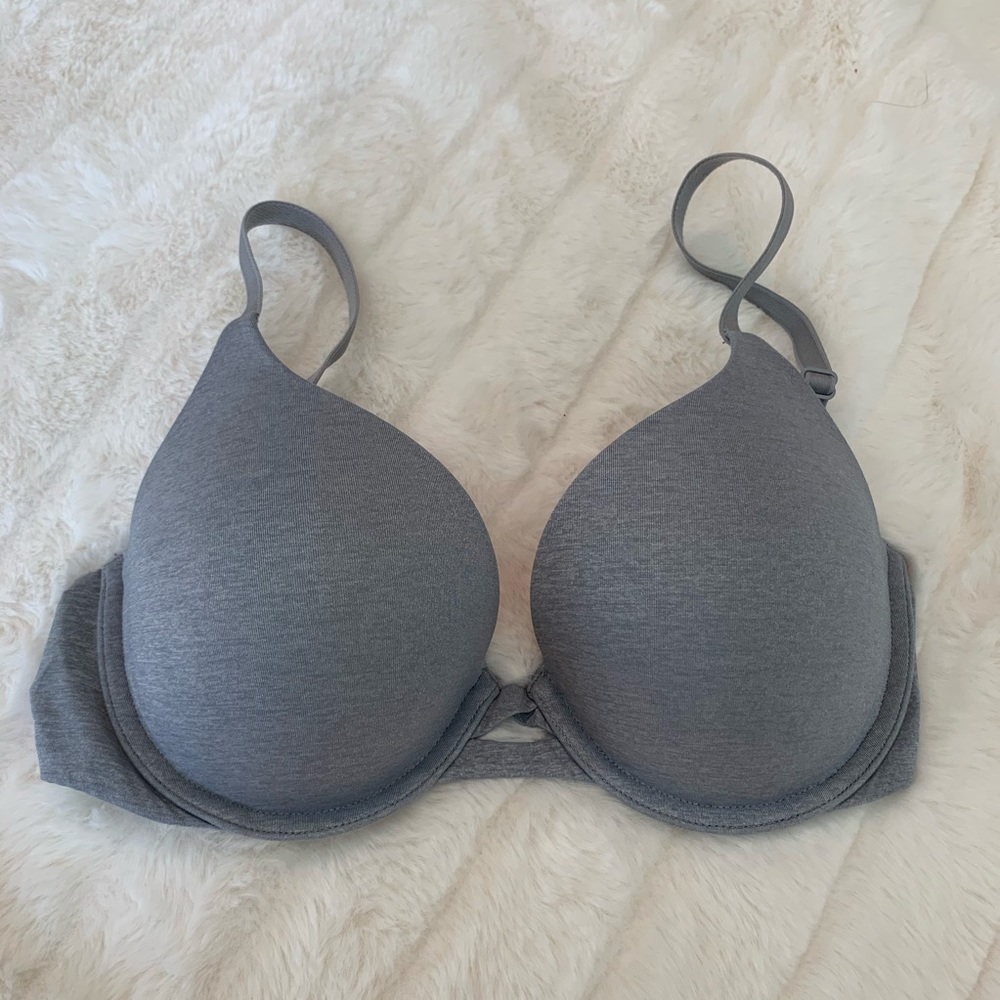 Gray Victoria’s Secret bra